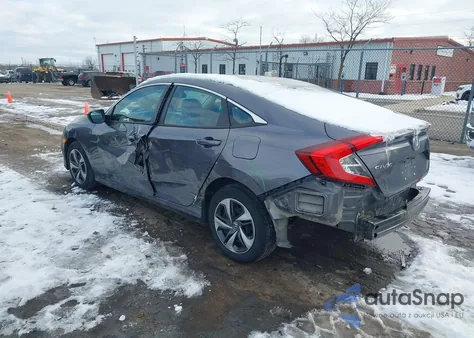 2020 Honda Civic Lx из США, поврежденный, VIN 19XFC2F69LE028125